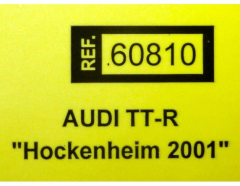 AUDI TT-R HASSERODER Nº18  HOCKENHEIM 2001 REF.60810 TECNITOYS