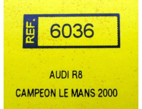AUDI R8 CAMPEON LE MANS 2000 REF.6036 TECNITOYS