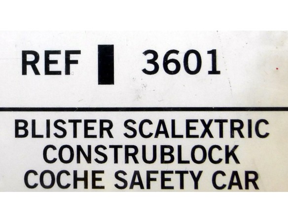 COCHE SAFETY Y CAR CONSTRUBLOCK REF.3601 SCALEXTRIC