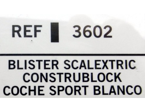 COCHE SPORT BLANCO CONSTRUBLOCK  REF.3602  TECNITOYS