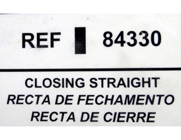 PISTA 1/4 DE RECTA CIERRE REF.84330 TECNITOYS