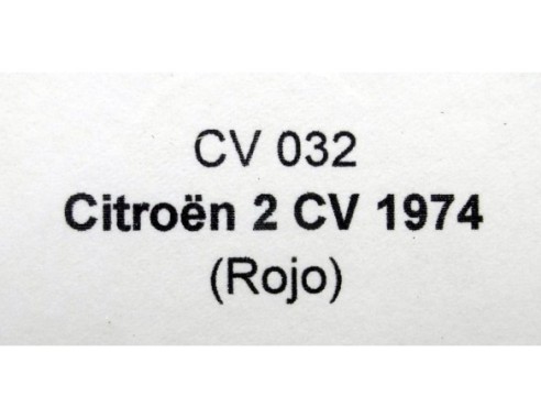 CITROEN 2 CV 1974 ROJO REF.CV 032 PIN-KAR