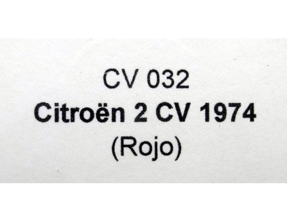 CITROEN 2 CV 1974 ROJO REF.CV 032 PIN-KAR
