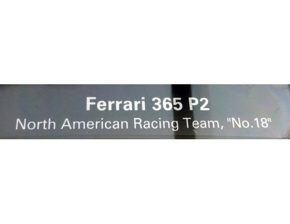 FERRARI 365 P2 NORTH AMERICAN RACING TEAM Nº18 REF.27536 CARRERA