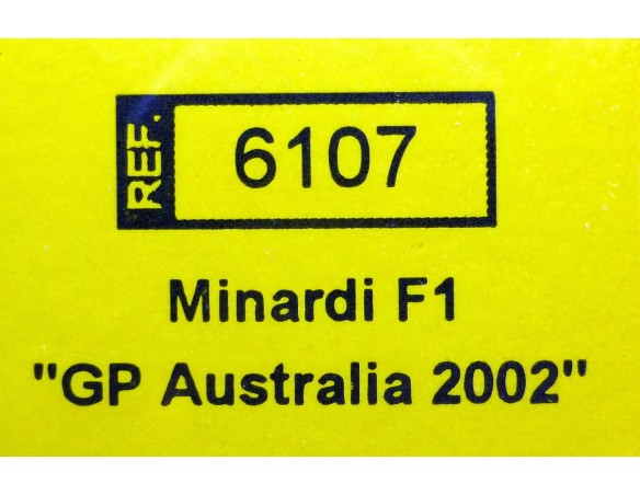 MINARDI F1 GP AUSTRALIA 2002 REF.6107 TECNITOYS