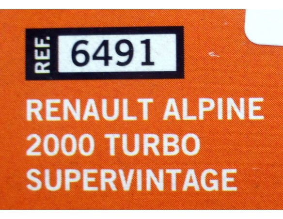 RENAULT ALPINE 2000 TURBO SUPERVINTAGE REF.6491 TECNITOYS