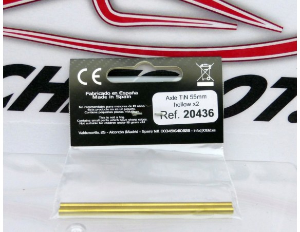 EJE DORADO 55mm HUECO x2 REF.20436 AVANT SLOT