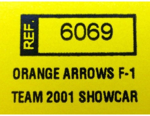 ORANGE ARROWS F-1 TEAM 2001 SHOWCAR REF.6069 TECNITOYS