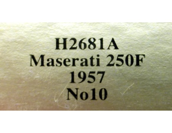 MASERATI 250F 1957 Nº10 REF.H2681A SUPERSLOT