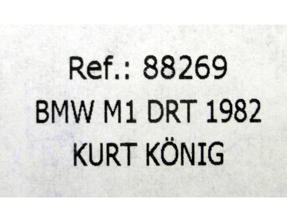 BMW M1 JAGERMEIFTER DRT 1982 REF.88269 FLY