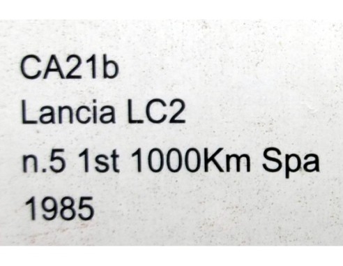 LANCIA LC2 1st 1000Km SPA 1985 REF.CA21b SLOT.IT