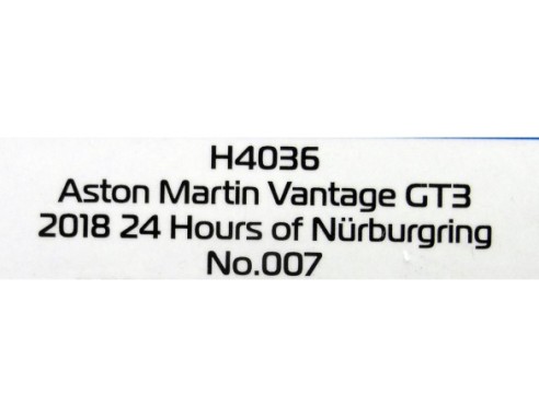 ASTON MARTIN VANTAGE GT3 2018 24H NURBURGRING REF.H4036 SUPERSLOT