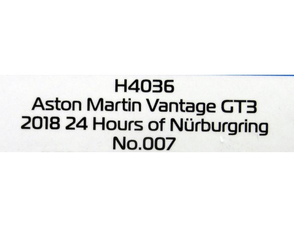 ASTON MARTIN VANTAGE GT3 2018 24H NURBURGRING REF.H4036 SUPERSLOT