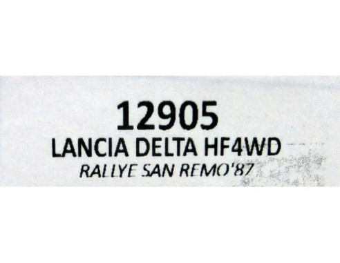LANCIA DELTA HF4WD RALLYE SAN REMO `87 REF.12905 TEAM SLOT