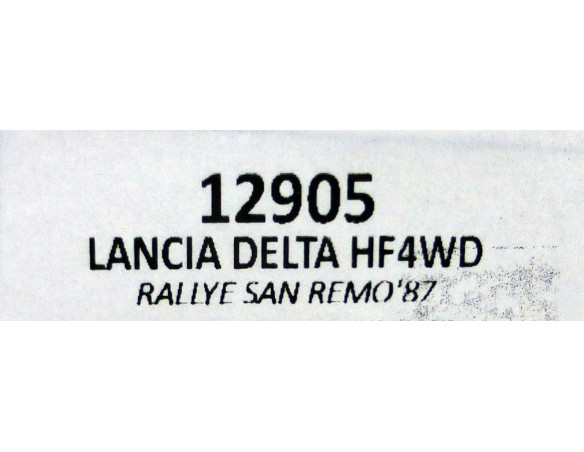 LANCIA DELTA HF4WD RALLYE SAN REMO `87 REF.12905 TEAM SLOT