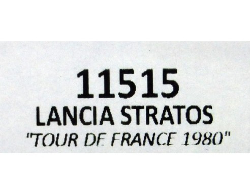 LANCIA STRATOS TOUR DE FRANCE 1980 REF.11515 TEAM SLOT