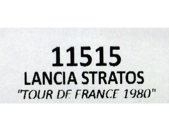 LANCIA STRATOS TOUR DE FRANCE 1980 REF.11515 TEAM SLOT