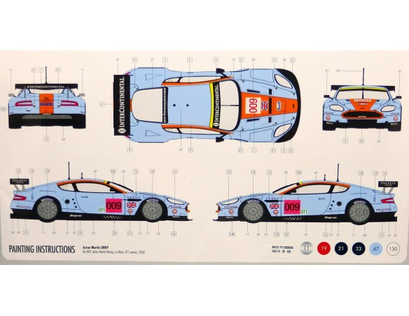 MAQUETA ASTON MARTIN DBR9 1.32 REF.A50110 AIRFIX