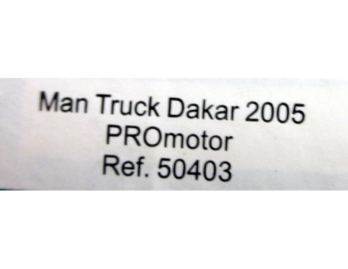 CAMION COLECCION DAKAR 2005 PROMOTOR MAS SLOT REF.50403 AVANT SLOT