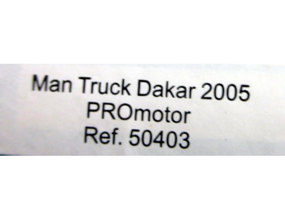 CAMION COLECCION DAKAR 2005 PROMOTOR MAS SLOT REF.50403 AVANT SLOT