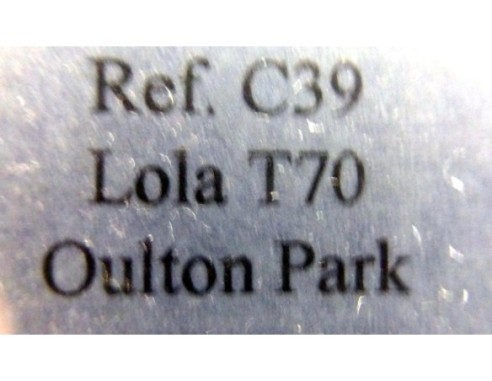 LOLA T70 MK III B “Oulton Park 69”VERDE REF.C39 FLY
