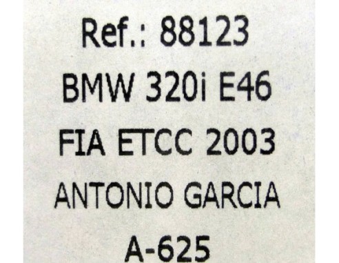 BMW 320i E-46 FIA ETCC 2003 A-625 REF.88123 FLY
