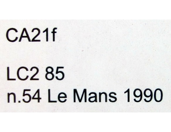 LANCIA LC2 85 Nº54 LE MANS 1990 REF.CA21f SLOT.IT