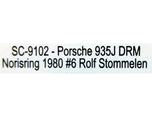 PORSCHE 935 JDRM NORISRING 1980 REF.SC9102 SCALEAUTO