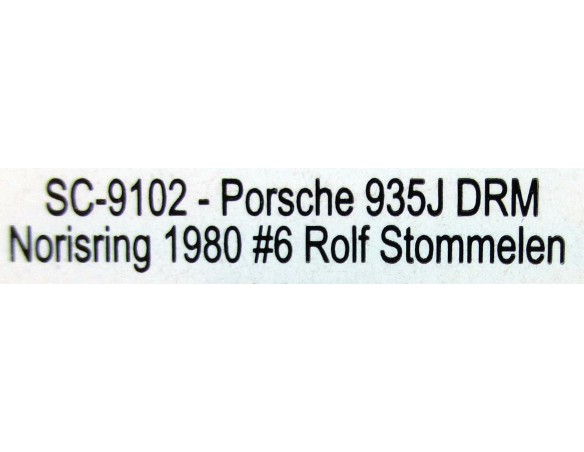 PORSCHE 935 JDRM NORISRING 1980 REF.SC9102 SCALEAUTO