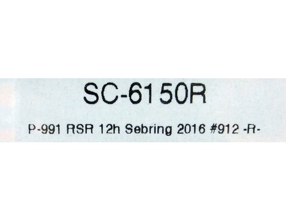 PORSCHE 991 RSR 12H SEBRING 2016 REF.SC-6150R SCALEAUTO
