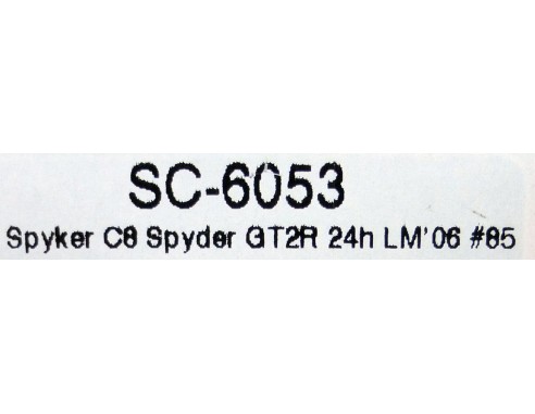SPYKER C8 SPYDER GT2R 24h LM 2006 REF.SC6053 SCALEATO