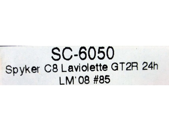 SPYKER C8 LAVIOLETTE GT2R 24H. LE MANS 08 REF.SC6050 SCALEAUTO