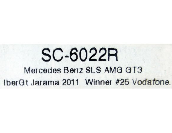 MERCEDES BENZ SLS AMG GT3 REF.SC6022R SCALEAUTO