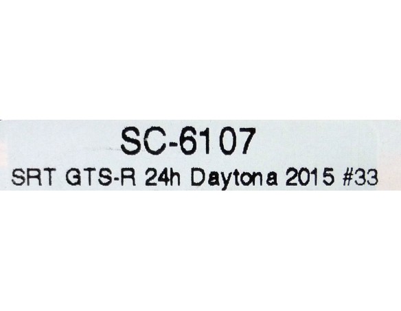SRT VIPER GTS-R 24h DAYTONA 2015  REF.SC-6107 SCALEAUTO