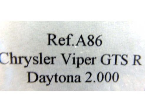 DODGE VIPER GTS-R “Daytona 2000” AMARILLO Y ROSA REF.A86 FLY