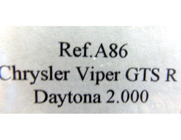 DODGE VIPER GTS-R “Daytona 2000” AMARILLO Y ROSA REF.A86 FLY