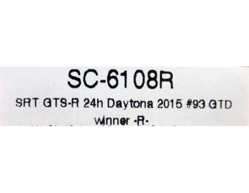 SRT VIPER GTS R 24h DAYTONA 2015 REF.SC6108R SCALEAUTO