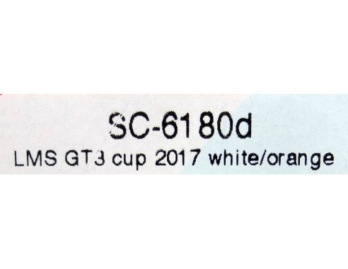 AUDI LMS GT3 CUP 2017 WHITE/ORANGE REF.SC6180d SCALEAUTO