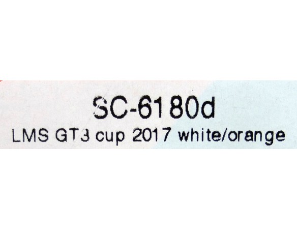 AUDI LMS GT3 CUP 2017 WHITE/ORANGE REF.SC6180d SCALEAUTO