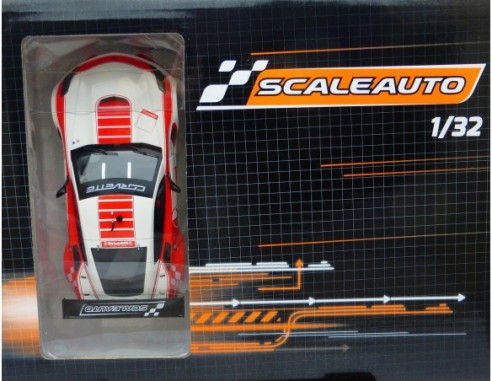 CORVETTE C7R CUP 2017 WHITE/RED REF.SC6179a SCALEAUTO