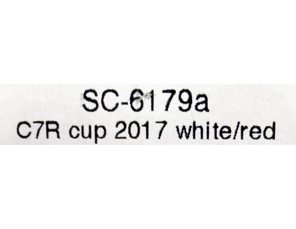 CORVETTE C7R CUP 2017 WHITE/RED REF.SC6179a SCALEAUTO