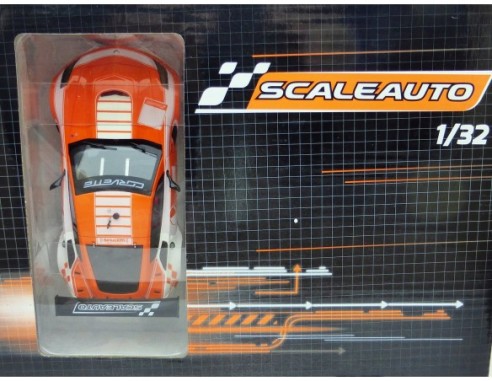 CORVETTE C7R CUP 2017 ORANGE/WHITE REF.SC6179d SCALEAUTO