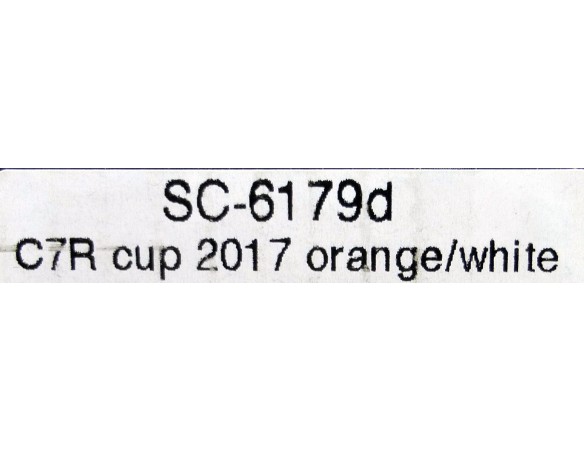 CORVETTE C7R CUP 2017 ORANGE/WHITE REF.SC6179d SCALEAUTO
