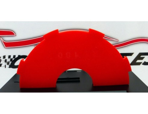 BORDE INTERIOR CURVA INTERIOR 180º ROJO PIEZA 3D