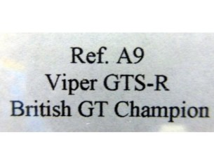 DODGE VIPER GTS-R “British GT” ROJO REF.A9 FLY 2