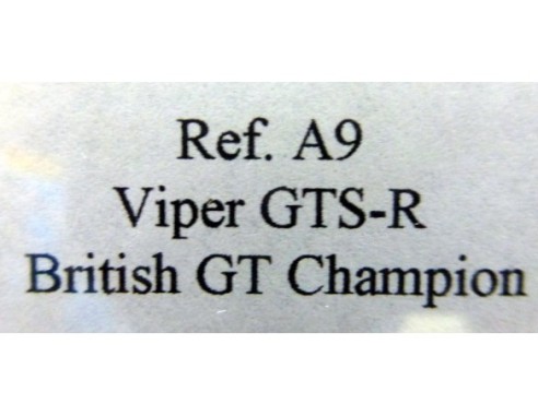 DODGE VIPER GTS-R “British GT” ROJO REF.A9 FLY