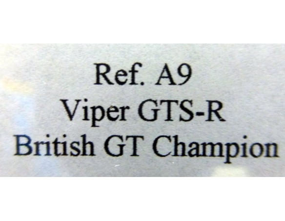 DODGE VIPER GTS-R “British GT” ROJO REF.A9 FLY