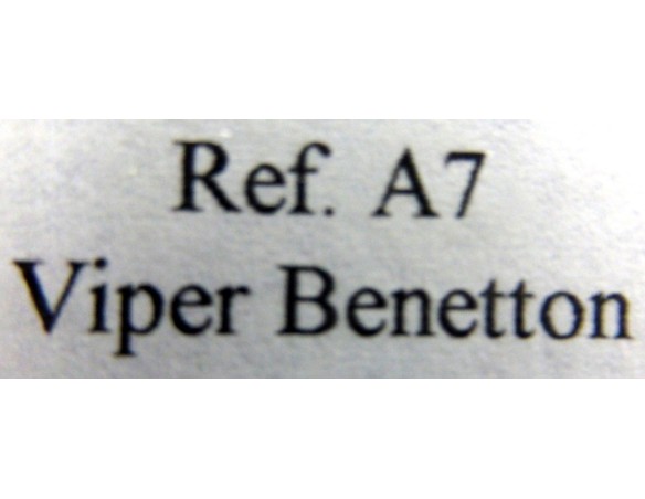 DODGE VIPER GTS-R   “Benetton” BLANCO REF.A7 FLY