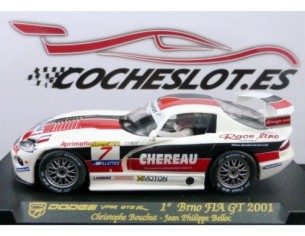DODGE VIPER GTS-R 1º BRNO FIA GT 2001 BLANCO RAYA ROJA Y NEGRA REF.A89 FLY 2