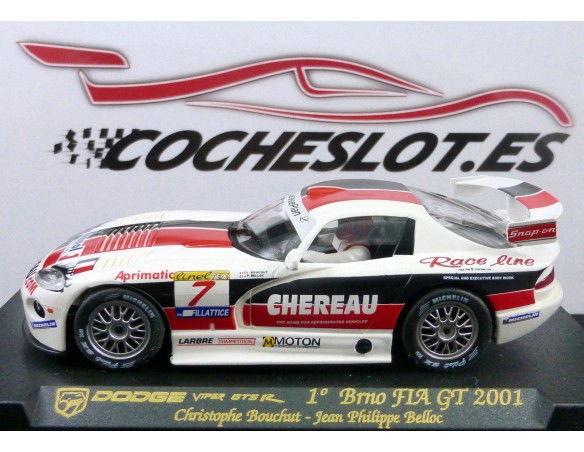 DODGE VIPER GTS-R 1º BRNO FIA GT 2001 BLANCO RAYA ROJA Y NEGRA REF.A89 FLY